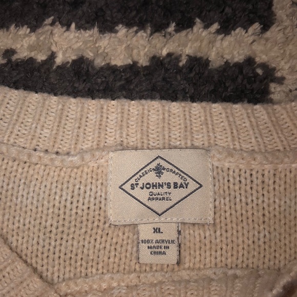 St. John’s Bay chunky striped sweater - Picture 3 of 3
